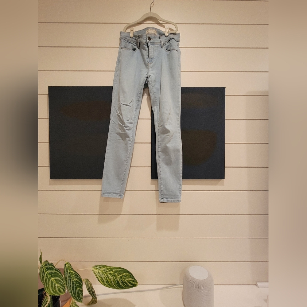 Free People roller crop jeans, size 27, light blue